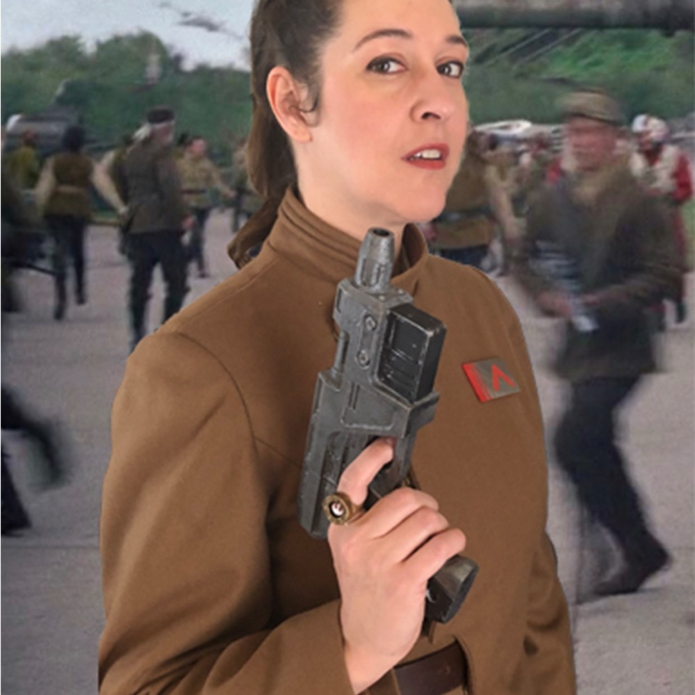 Brown Military-Style Costume jacket merino wool Star Wars Resistance Officer